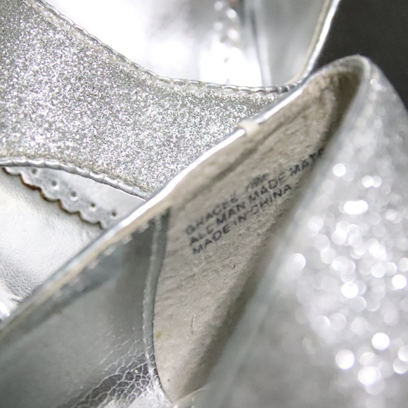 Rampage Open Toe Sparkle Heels - Picture 6 of 12